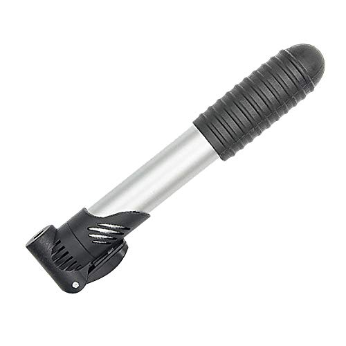 Bike Pump Mini Bicycle Tire Pump Portable High Pressure Bicycle Tire Pump for Road, Mountain and BMX Bikes (Black) - Thumbnail 3