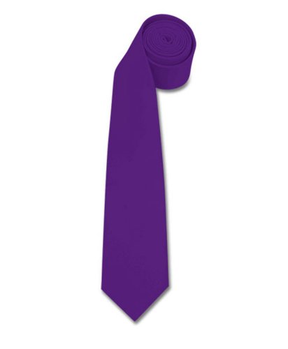 Polyester Slim Tie , Purple