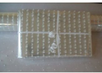 5m x 80cm SpottyWhite Cellophane Wrap/Florist quality/Bouquet, Gift, Hamper.