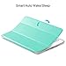 ULAK iPad Mini 4 Case, Mini 4 Case Clear with Design, Lightweight Slim Smart-Shell Stand Cover with Auto Wake/Sleep Function for Apple iPad Mini 4 7.9 inch 2015 Release Tablet, Mint Green