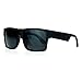 KUSH Sunglasses Square Retangular Matte Black Frame Super Dark Black Lens