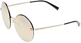 Versace Women's VE2176 Pale Gold/Grey Mirror Rose Gold Sunglasses