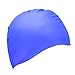 UKEE Silicone Swimming Cap 3D Silicone Design, Odorless, Non-Toxic, Silicone Elastic and Durable Swimming Cap for Adults and Men and Adults, Keep Hair Clean and Dry, Blue