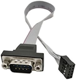 Sinloon Db9 Rs232 To 10 Pin Ribbon Cable Connector Adapter 12inch Db 9 P Inch Serial Male To Idc 10 P Inch Motherboard Header Panel Mount Cable Buy Online At Best Price