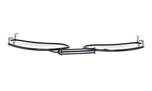 Eyekepper Metal Frame Rim Polarized Lens Clip On Sunglasses 2 1/8"x1 7/16" G15 Lens