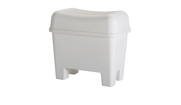 IKEA BURSJON - Taburete con el almacenamiento, blanco : Amazon.es