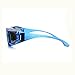 Womens Polarized Fit Over Glasses Rhinestone Sunglasses Oval Rectangular Blue