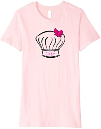 Womens Chef T-Shirt w/ Chef Hat Women &amp; Girls Shirt XL Pink