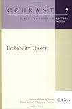 Probability Theory (Courant Lecture Notes)