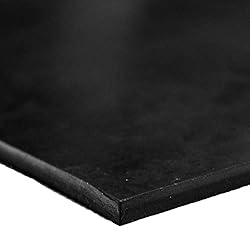Herco 1/64" (0.4mm) Thick Black EPDM Rubber Sheet