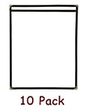 (10) Single Menu Cover, Brown Trimming, 8.5