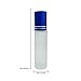 Beauticom Glass Roll on Bottle 10ml ~ 1/3 oz with Metal Cap, Stainless Steel Roll Balls for Essential Oil, Aromatherapy, Perfume, Lip Gloss, Lip Balm (BLUE) (6 Bottles per order)