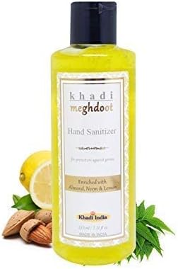 MEGHDOOT Khadi Hand Sanitizer for Protection Against Germs - 210 ml