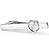 ORAZIO Engraved Initial Tie Clip Bar Letter Tie Pins Set for Mens Business Wedding Shirts Tie Clips A-Z (H new)