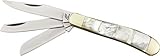 Frost Trapper Mother Of Pearl Folding Knife,Clip/Spey/Sheepsfoot Blade, Mother of Pearl OC532MOP3