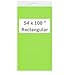K-Kraft Green Table Covers/Tablecloths/Table Cloths, Plastic Rectangular (4, Neon Green)