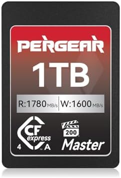 Pergear 256GB CFexpress Type A - Lecture/Écriture 780 Mo/s - Carte Mémoire 8K 4K Sony A7 IV A1