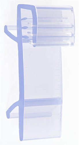 Shelf Talker Sign Holders for Price Channels, Tooth-like Gripper Holds a Front-Facing Sign, PVC Plastic (Clear) - Set of 500