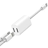Lightning Cable Splitter,iphone Dual Charger And Headphone jack,iphone Charger Splitter,[2018UPGRADED],KXFTOP,iPhone7/8/X Adapter Splitter,Dual Lightning,iphone Dongle Splitter