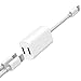 Lightning Cable Splitter,iphone Dual Charger And Headphone jack,iphone Charger Splitter,[2018UPGRADED],KXFTOP,iPhone7/8/X Adapter Splitter,Dual Lightning,iphone Dongle Splitter