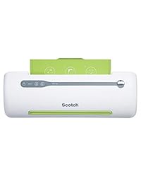 Laminator térmico Scotch Pro, sistema de 2 rodillos, 16.06 x 4.25 x 4.96 pulgadas, Verde, Blanco