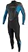 O'Neill Wetsuits Men's 3/2mm Reactor Full Suit, Black Smoke Tahiti, XX-Large