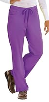 Grey's Anatomy Women's Junior-Fit Five-Pocket Drawstring Scrub Pant - XX-Small Tall - Grapevine