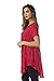 Riviera Sun 21810-ROS-1X Solid Top/Tops for Women Rose
