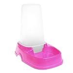 Pink-day Pet Dog Cat Puppy Automatic Food Water Feeder Fountain Bowl Dish Dispenser New Pink