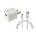 ZLONXUN Charger Power Adapter 1A + Cable for iPhone 6 6S Plus X 8 8 Plus 7 7 Plus SE 5S 5C 5 iPod 5 Nano 7 (3FT Cable)