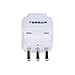 TESSAN Grounded Universal Travel Plug Adapter USA to Italy Travel Prong Converter Adapter Plug Kit for Italy (Type L) - 3 Pack(WHITE)
