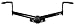 CURT 114963 Class 1 Trailer Hitch with Ball Mount, 1-1/4-In Receiver, Fits Select Honda Accord, Acura TL, TSX