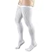 Truform Anti Embolism Stockings, Thigh High Post Surgery Recovery Hospital Style, 18 mmHg Compression for Men and Women, Full Length TED Hose, Closed Toe, White, X-Large