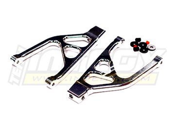 Integy RC Model Hop-ups T3422SILVER Alloy Rear Upper Arms for 1/16 Traxxas E-Revo VXL & Summit VXL