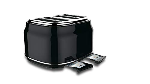 Homeart Artisan Toaster, 4 Slice, Black
