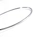 (2'',2.4'',2.6'',Each 5 pcs) 15pcs Expandable Wire Blank Bangle Bracelet for DIY Jewelry Making,Rhodium plated - For Easily Pick