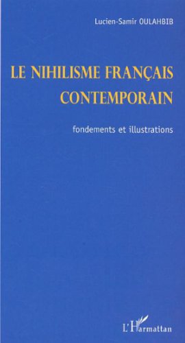 Le  nihilisme français contemporain