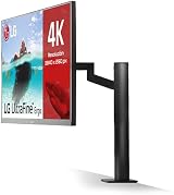 LG 32UN880P-B 32 Inch LCD Monitor Black Ergo Stand view 2