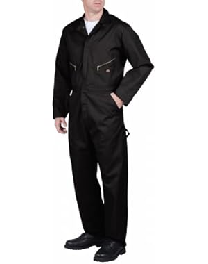 48799BK 2X RG Long Sleeve Deluxe Blended Coverall, Black, 2X Regular