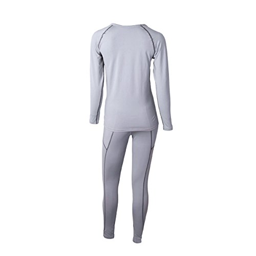 FX Womens MAXHEAT Fleece Long Johns Thermal Underwear Set LightGray M