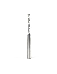 Amana Herramienta 46125 Solid carburo espiral 2 flauta 1 8 de Incisión D x 13 16 CH X 1 4 X 2   1 2 inch Long SHK up-cut Router Bit