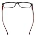 Eyekepper Vintage Reading Glasses for Men - 5 Pack Spring Hinges Classic Readers - Black Frame with Tortoie Arms +2.75