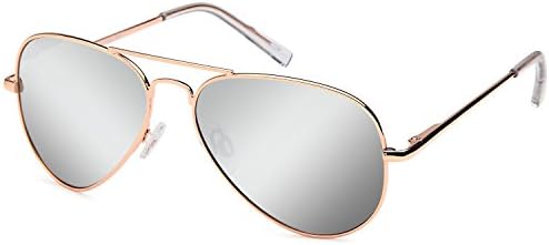 JETPAL Premium Classic Aviator UV400 Sunglasses w Flash Mirror Lenses