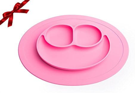 Sterify Baby Silicone Feeding Placemat Plate (Pink)