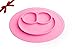 Sterify Baby Silicone Feeding Placemat Plate (Pink)