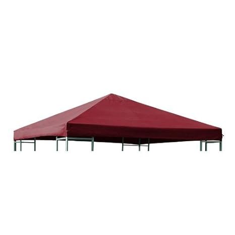 DEGAMO Ersatzdach für Pavillon 3x3 Meter bordeaux, wasserdicht