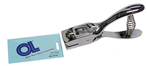 Oval (Slotted) Hole Punch for attachments on Id Cards & Badges (Hole: 15mm x 3mm) Hand Held
