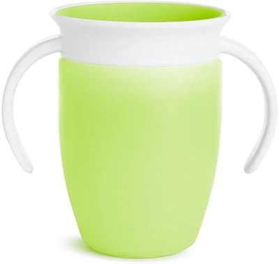 Munchkin Miracle 360 Sippy Cup 6 Months Plus Green with Handles 7oz