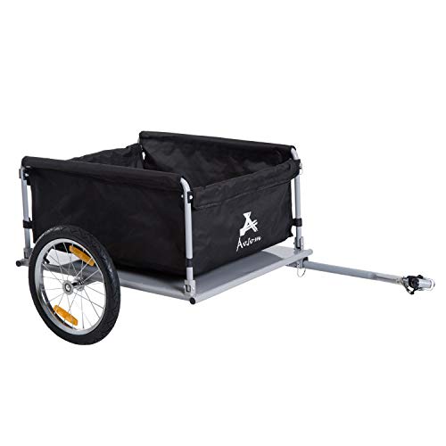 Aosom Elite Bike Cargo / Luggage Trailer - Yellow / Black