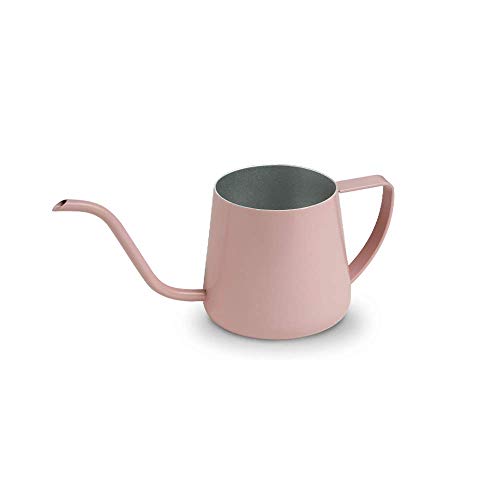 Stainless Steel Hand-washing Pot, Coffee Pot, Long Mouth Pot, Fine Mouth Pot 240ml/350ml (Color : Pink 240ml)